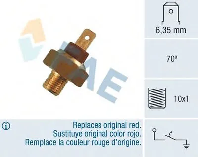 термовыключатель, сигнальная лампа охлаждающей жидкости FAE купить