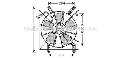 Вентилятор, охлаждение двигателя AVA QUALITY COOLING купить