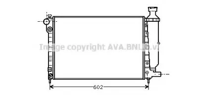 Радиатор, охлаждение двигателя AVA QUALITY COOLING купить