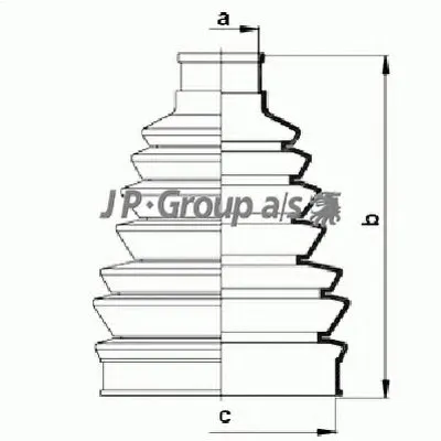 Комплект пылника, приводной вал QH JP GROUP купить