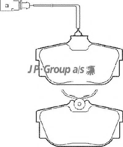 Комплект тормозных колодок, дисковый тормоз QH JP GROUP купить