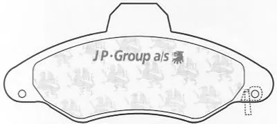 Комплект тормозных колодок, дисковый тормоз QH JP GROUP купить