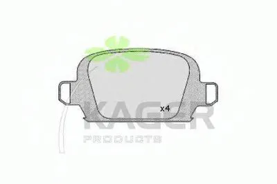 Комплект тормозных колодок, дисковый тормоз KAGER купить