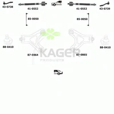 Подвеска колеса KAGER купить