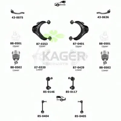 Подвеска колеса KAGER купить