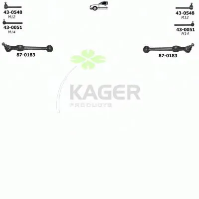 Подвеска колеса KAGER купить