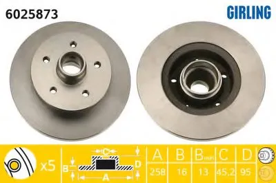 Тормозной диск GIRLING купить