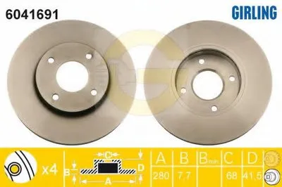 Тормозной диск GIRLING купить