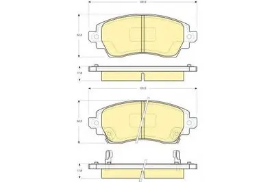Комплект тормозных колодок, дисковый тормоз GIRLING купить
