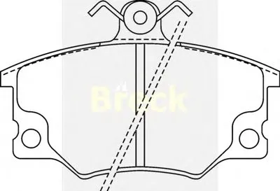 Комплект тормозных колодок, дисковый тормоз BRECK купить