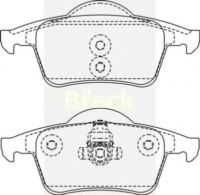 Комплект тормозных колодок, дисковый тормоз BRECK купить