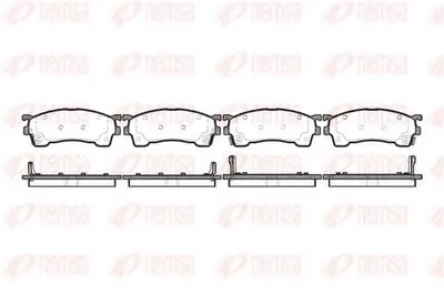 Комплект тормозных колодок, дисковый тормоз KAWE купить