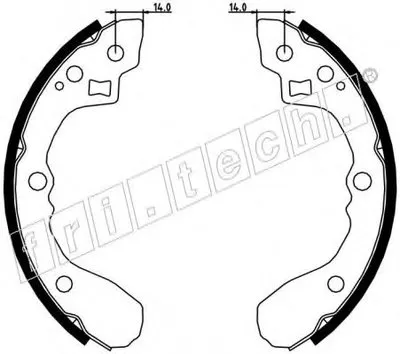 Комплект тормозных колодок fri.tech. купить