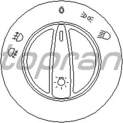 Выключатель, головной свет TOPRAN купить