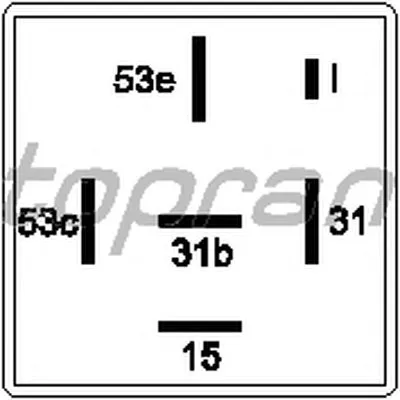 Реле, интервал включения стеклоочистителя TOPRAN купить