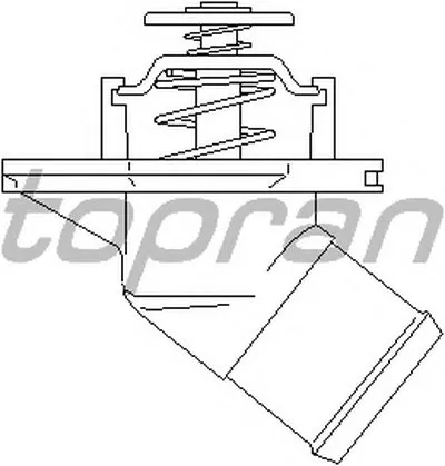 Термостат, охлаждающая жидкость TOPRAN купить