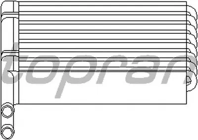Теплообменник, отопление салона TOPRAN купить