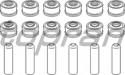 Комплект прокладок, стержень клапана TOPRAN купить