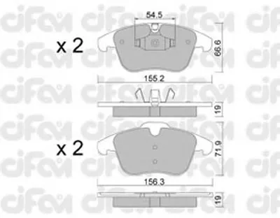 Комплект тормозных колодок, дисковый тормоз CIFAM купить