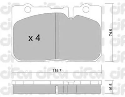 Комплект тормозных колодок, дисковый тормоз CIFAM купить