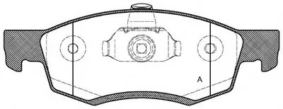 Комплект тормозных колодок, дисковый тормоз ADVANCE OPEN PARTS купить