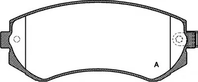 Комплект тормозных колодок, дисковый тормоз ADVANCE OPEN PARTS купить