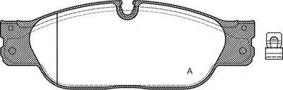 Комплект тормозных колодок, дисковый тормоз ADVANCE OPEN PARTS купить