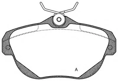 Комплект тормозных колодок, дисковый тормоз ADVANCE OPEN PARTS купить