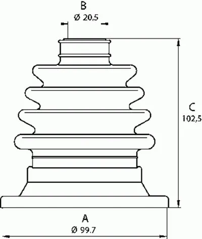 Комплект пылника, приводной вал SPIN OPEN PARTS купить
