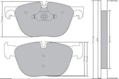 Комплект тормозных колодок, дисковый тормоз FREMAX купить