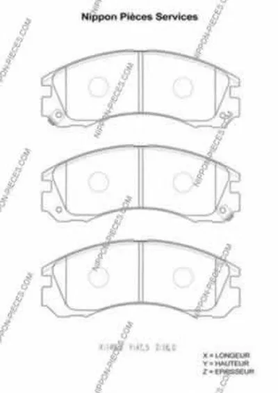 Комплект тормозных колодок, дисковый тормоз NPS купить