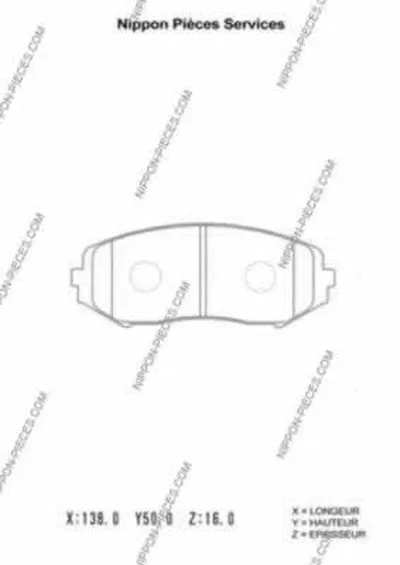 Комплект тормозных колодок, дисковый тормоз NPS купить