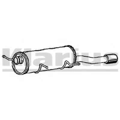 Глушитель выхлопных газов конечный KLARIUS купить