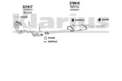 Система выпуска ОГ KLARIUS купить
