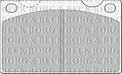 Комплект тормозных колодок, дисковый тормоз BORG & BECK купить