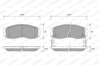 Комплект тормозных колодок, дисковый тормоз WEEN купить