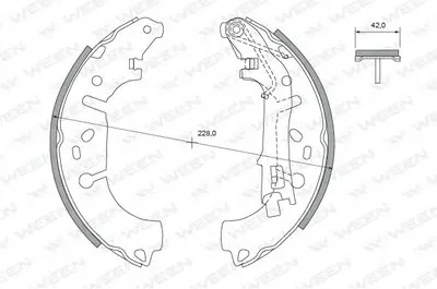 Комплект тормозных колодок WEEN купить