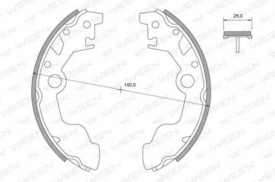 Комплект тормозных колодок WEEN купить