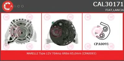 Генератор GENUINE SERIES CASCO купить