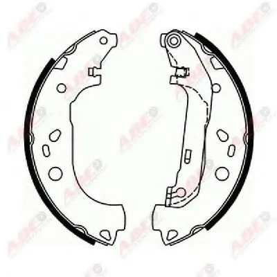 Комплект тормозных колодок ABE купить