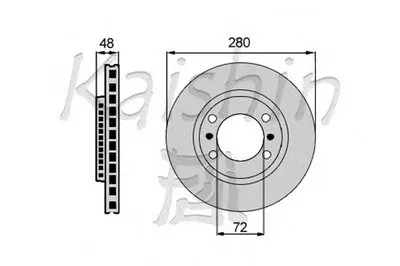 Тормозной диск KAISHIN купить