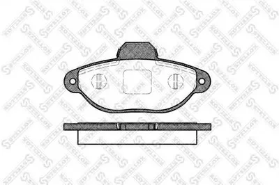 Комплект тормозных колодок, дисковый тормоз STELLOX купить