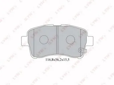 Комплект тормозных колодок, дисковый тормоз LYNXauto купить