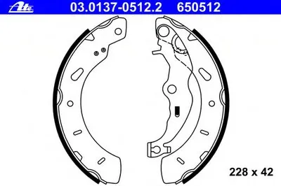 Комплект тормозных колодок ATE купить