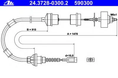 Тросик сцепления ATE купить