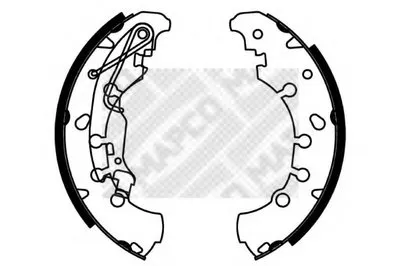 Комплект тормозных колодок MAPCO купить