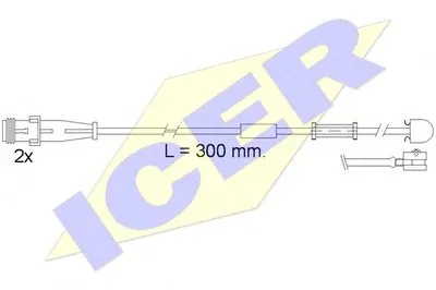 Сигнализатор, износ тормозных колодок ICER купить