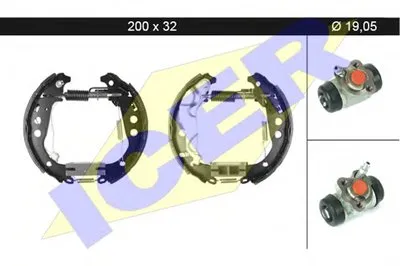 Комплект тормозных колодок ICER купить
