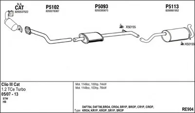 Система выпуска ОГ FENNO купить