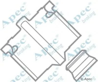 Комплектующие, тормозные колодки APEC braking купить
